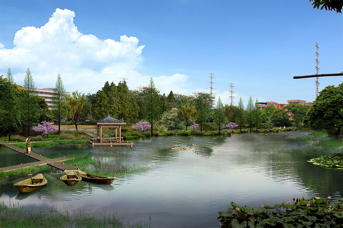 城市濱水綠地園林景觀(guān)設(shè)計(jì)圖片